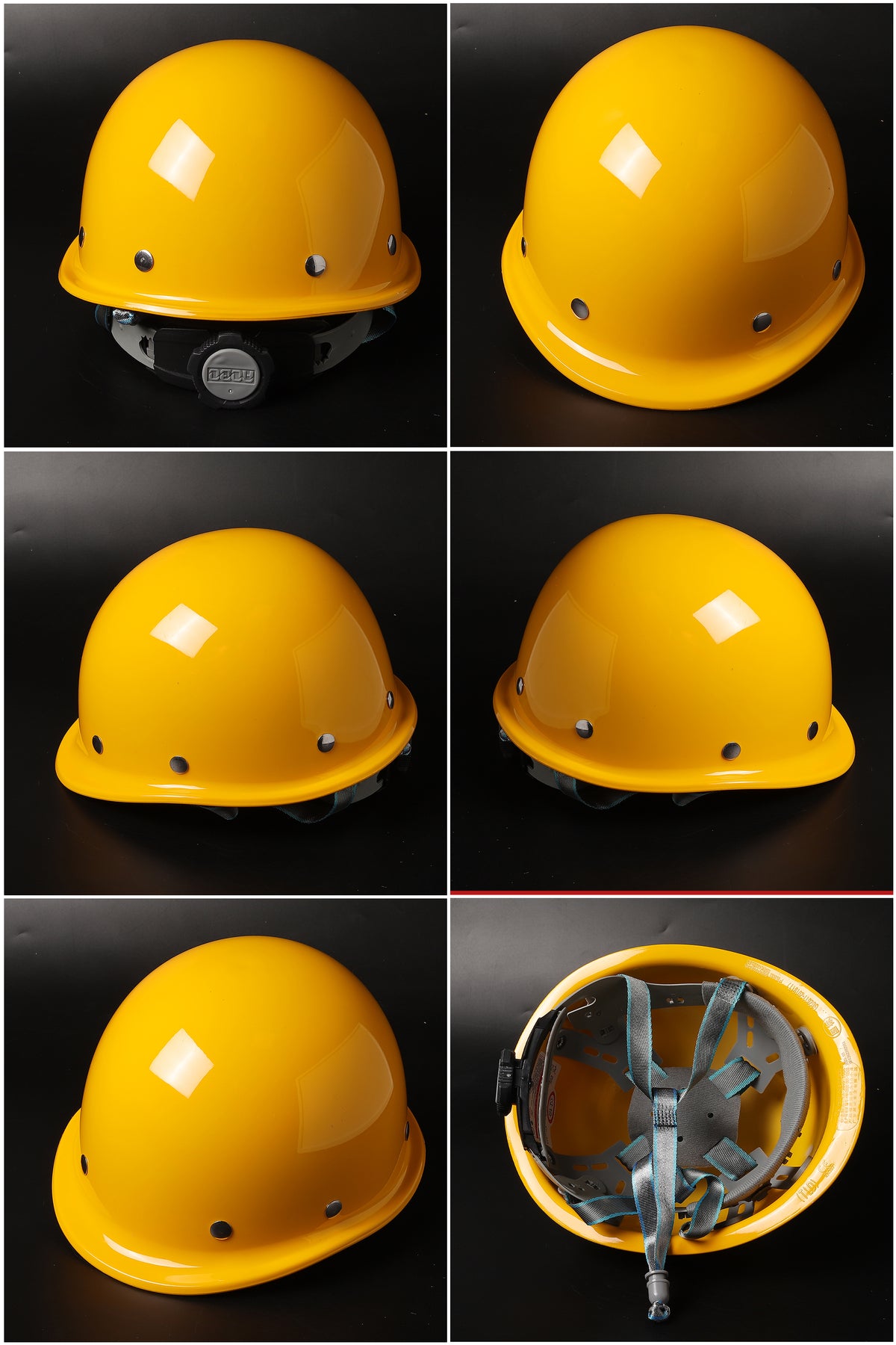 Steel-Rivet B Ratchet Hard Hat - Round-Crown SMC Helmet