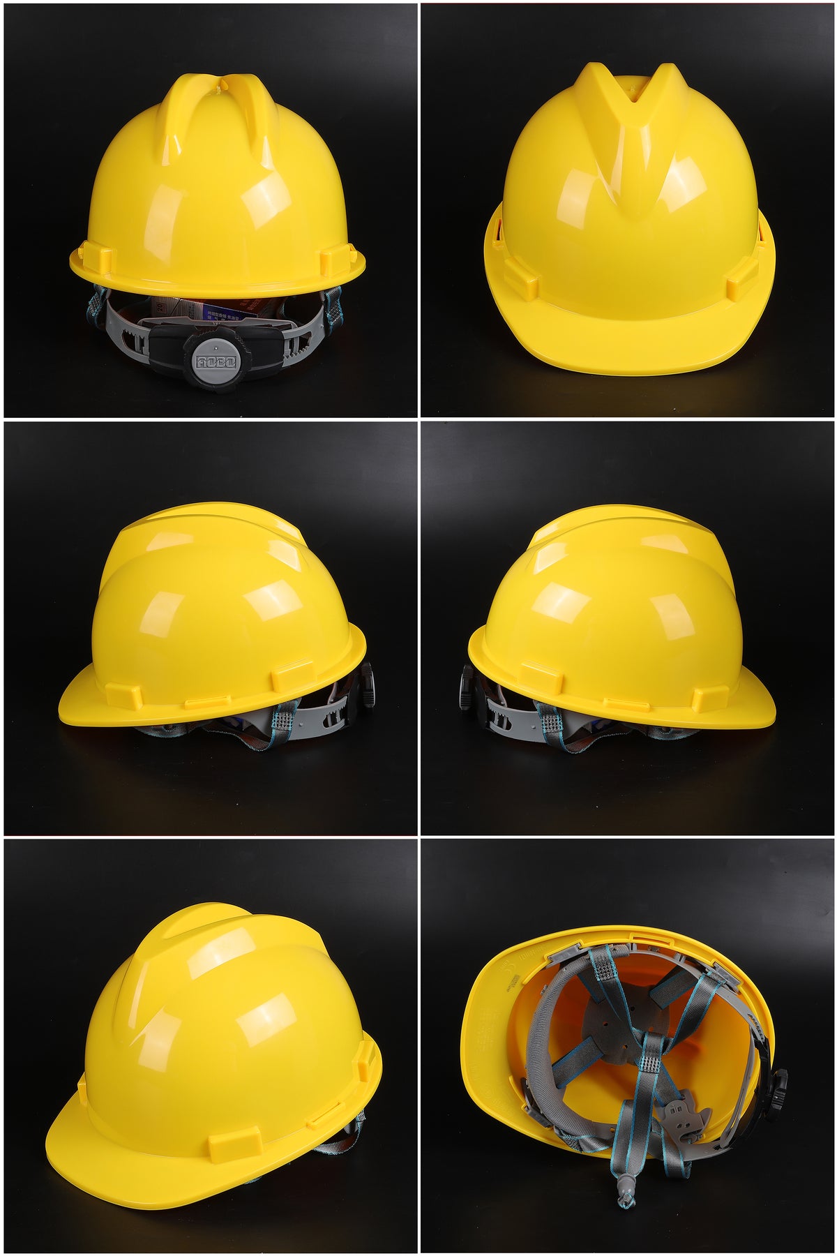 A4 Ratchet Hard Hat - ABS Ribbed Cap-Style Safety Helmet