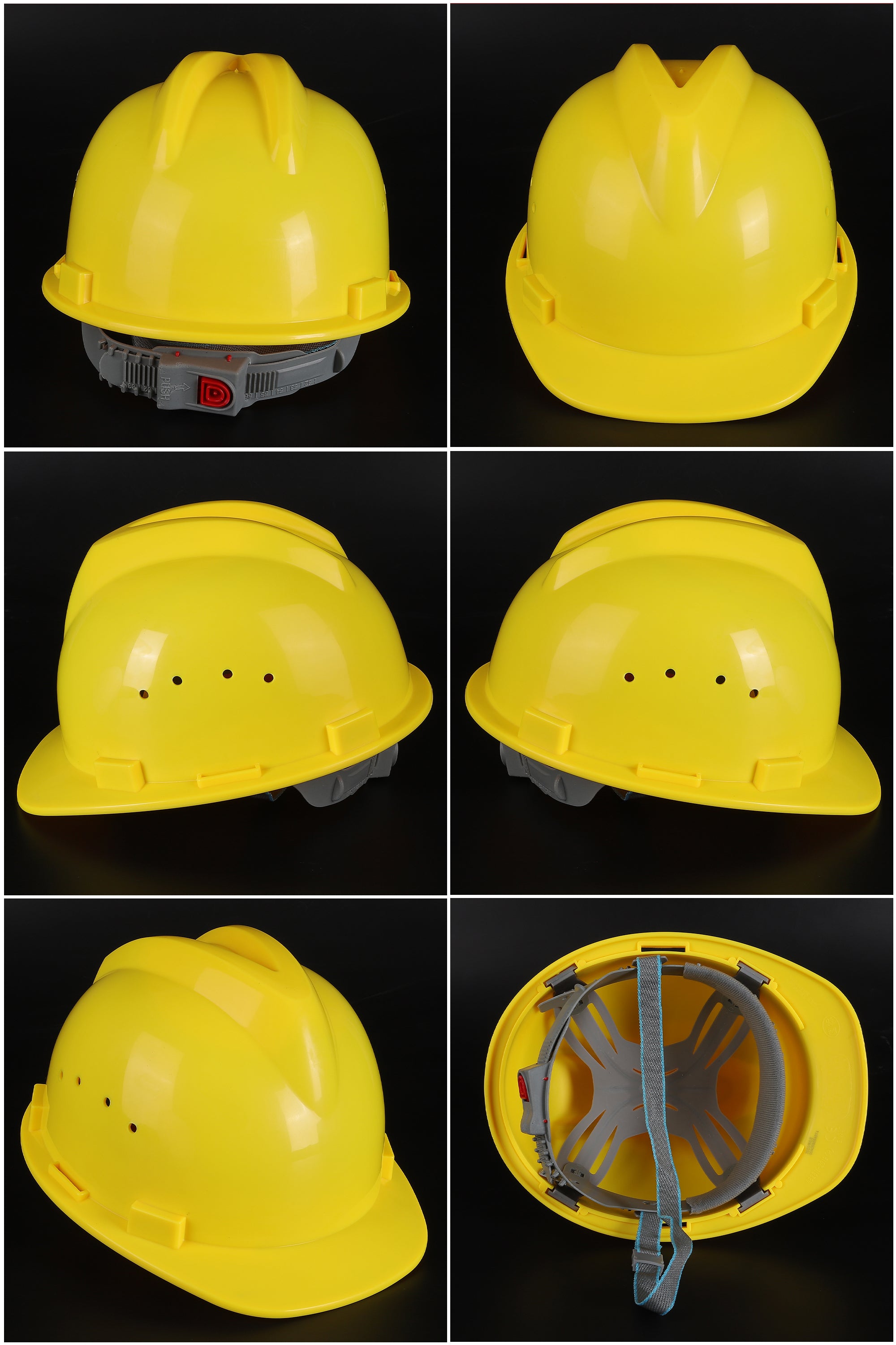A10 Button-Adjust Hard Hat - PP/PE Cap-Style Safety Helmet