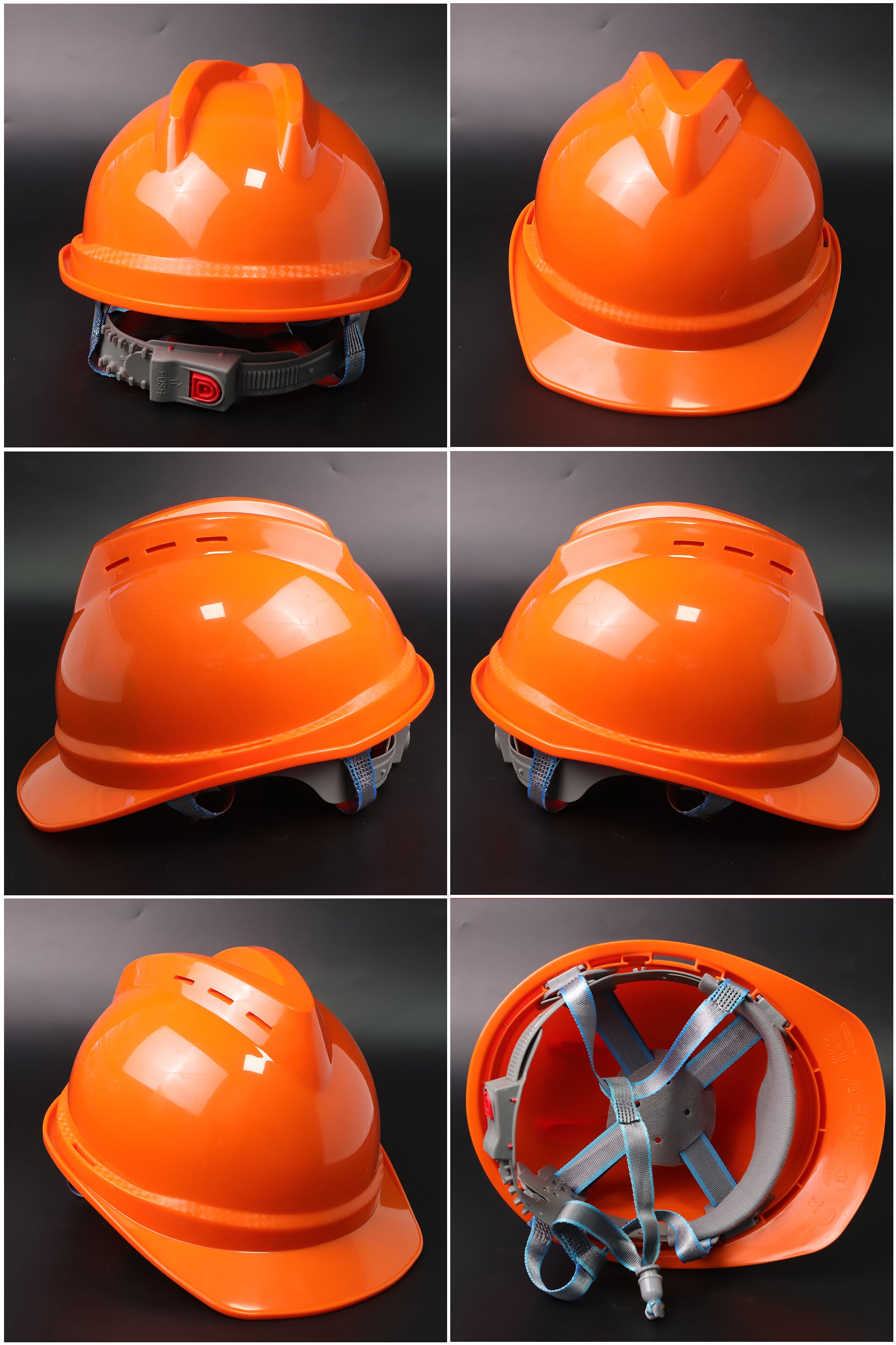 502-B Button-Adjust Hard Hat - ABS Cap-Style Safety Helmet