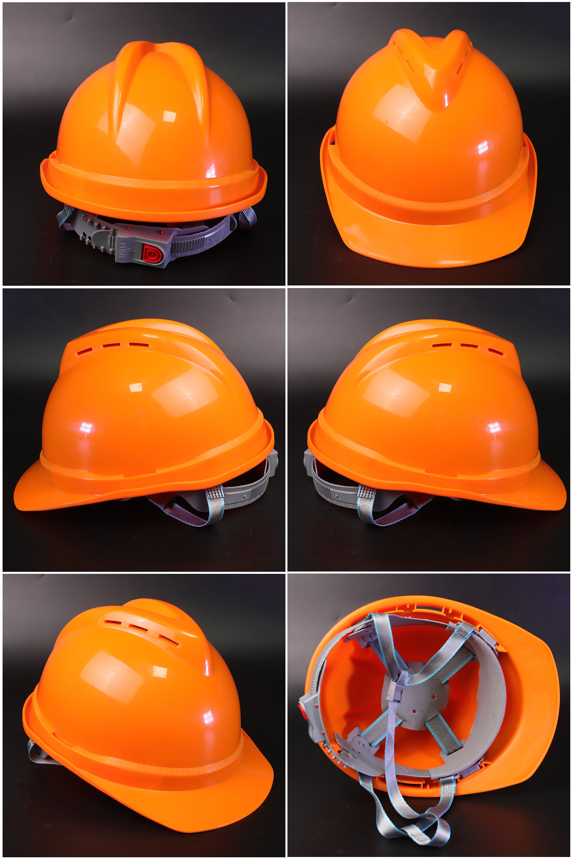 502-C Button-Adjust Hard Hat - PP/PE Cap-Style Safety Helmet