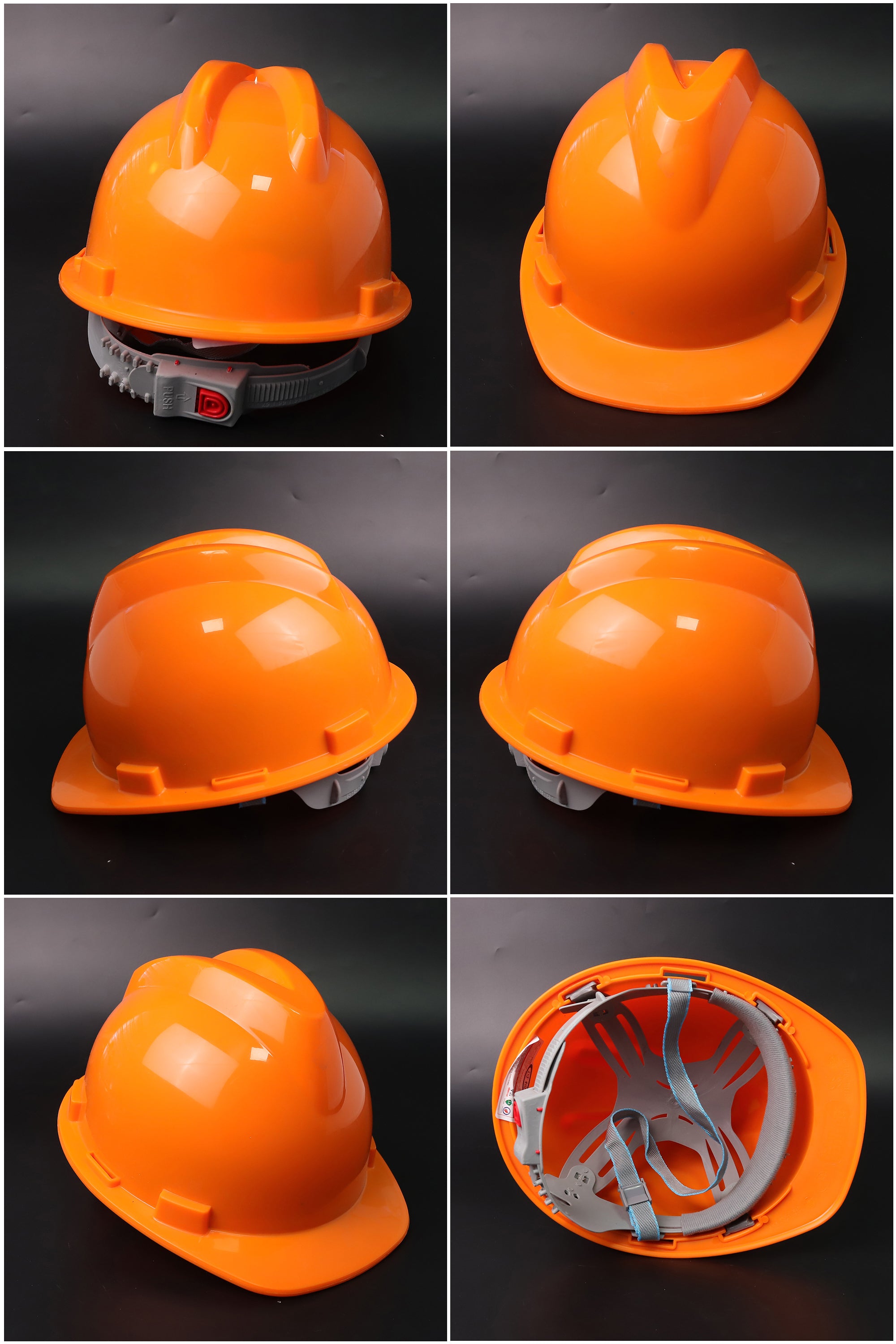 A9 Button-Adjust Hard Hat - PP/PE Cap-Style Safety Helmet