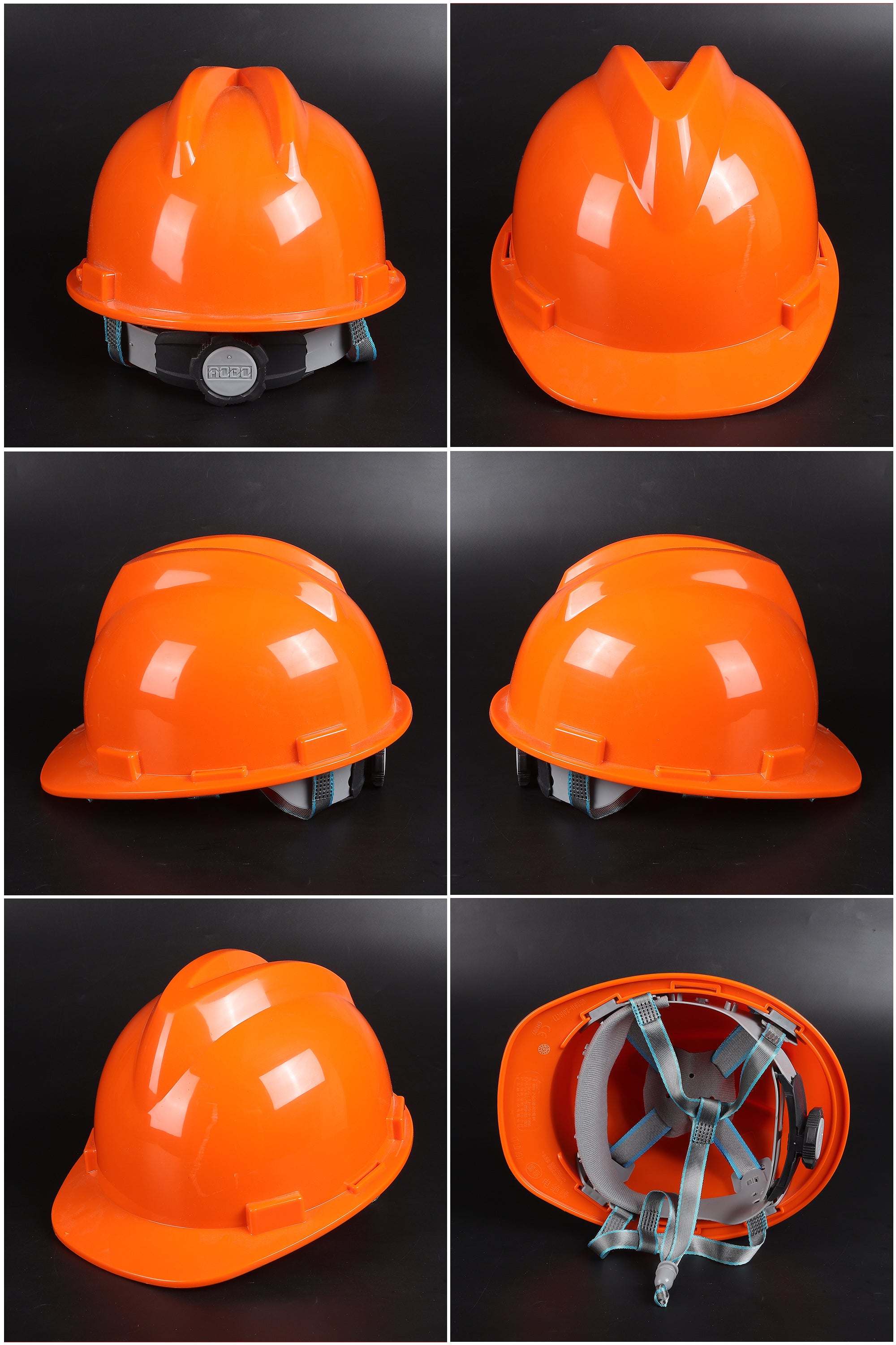 A4 Ratchet Hard Hat - ABS Ribbed Cap-Style Safety Helmet