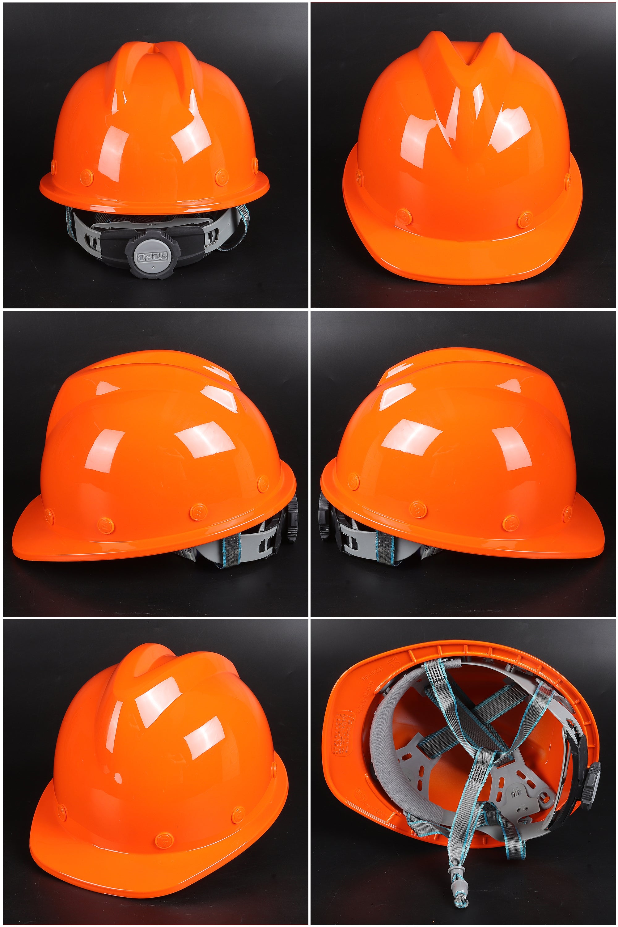 V-A Ratchet Hard Hat - V-Ridge ABS Safety Helmet