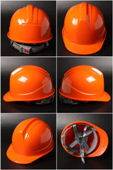 338ABS Button-Adjust Hard Hat - ABS Ribbed Cap-Style Safety Helmet