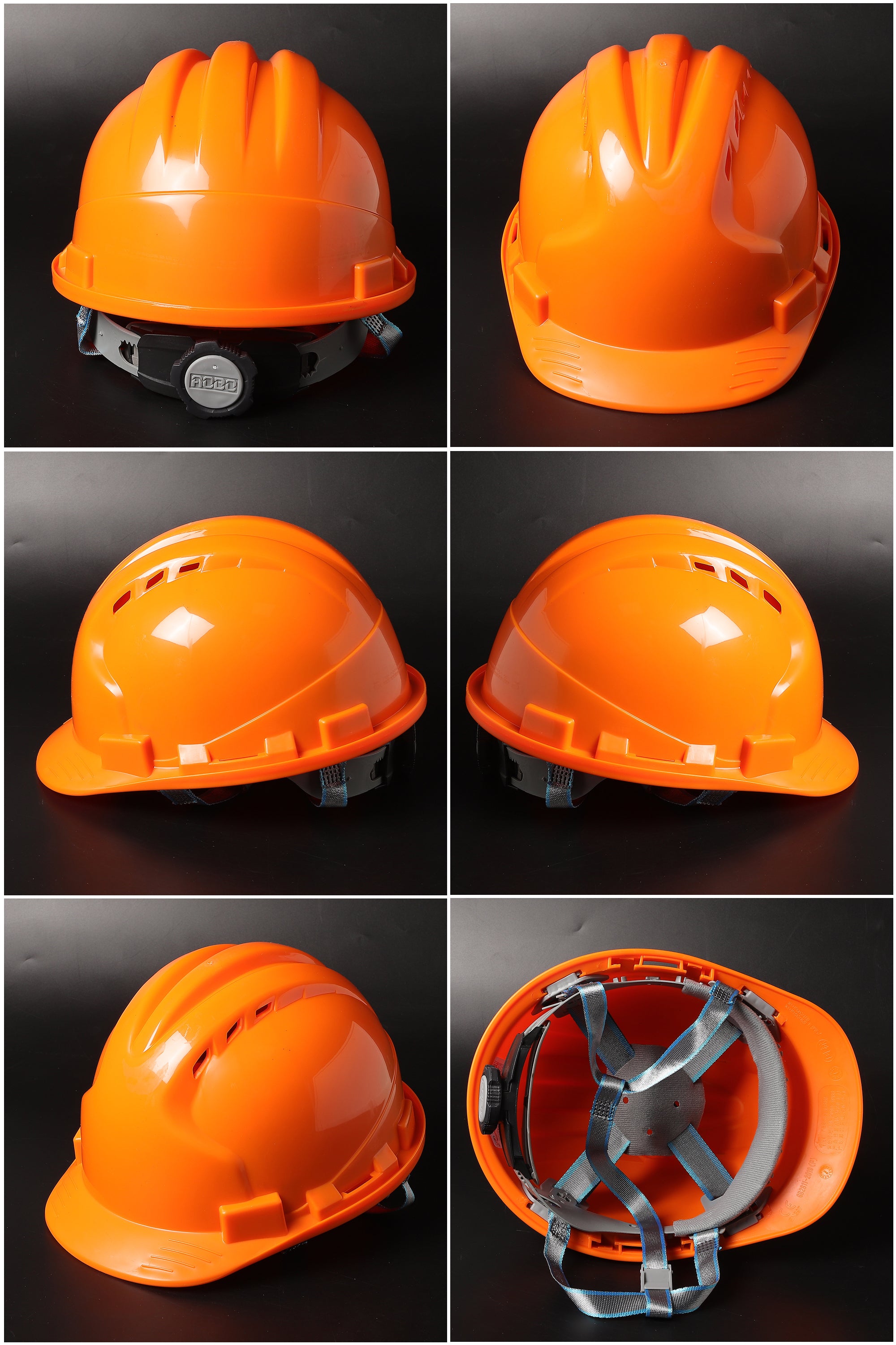 538-C Ratchet Hard Hat - Vented PP/PE Safety Helmet