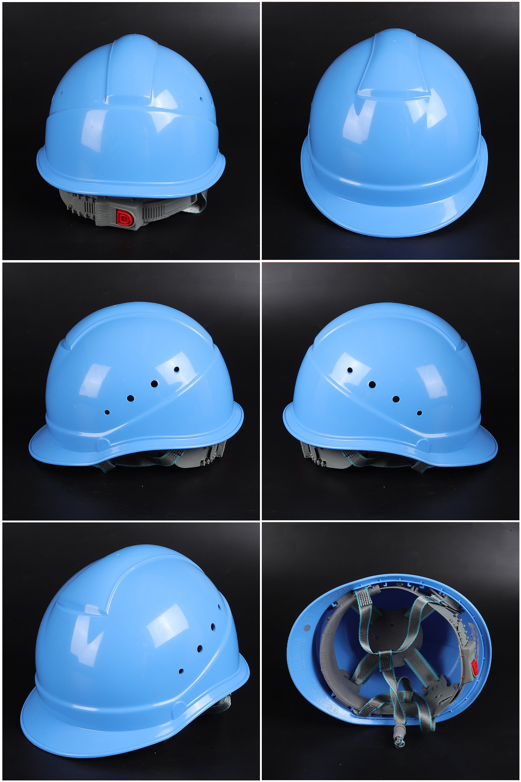 518ABS Button-Adjust Hard Hat - ABS Cap-Style Safety Helmet