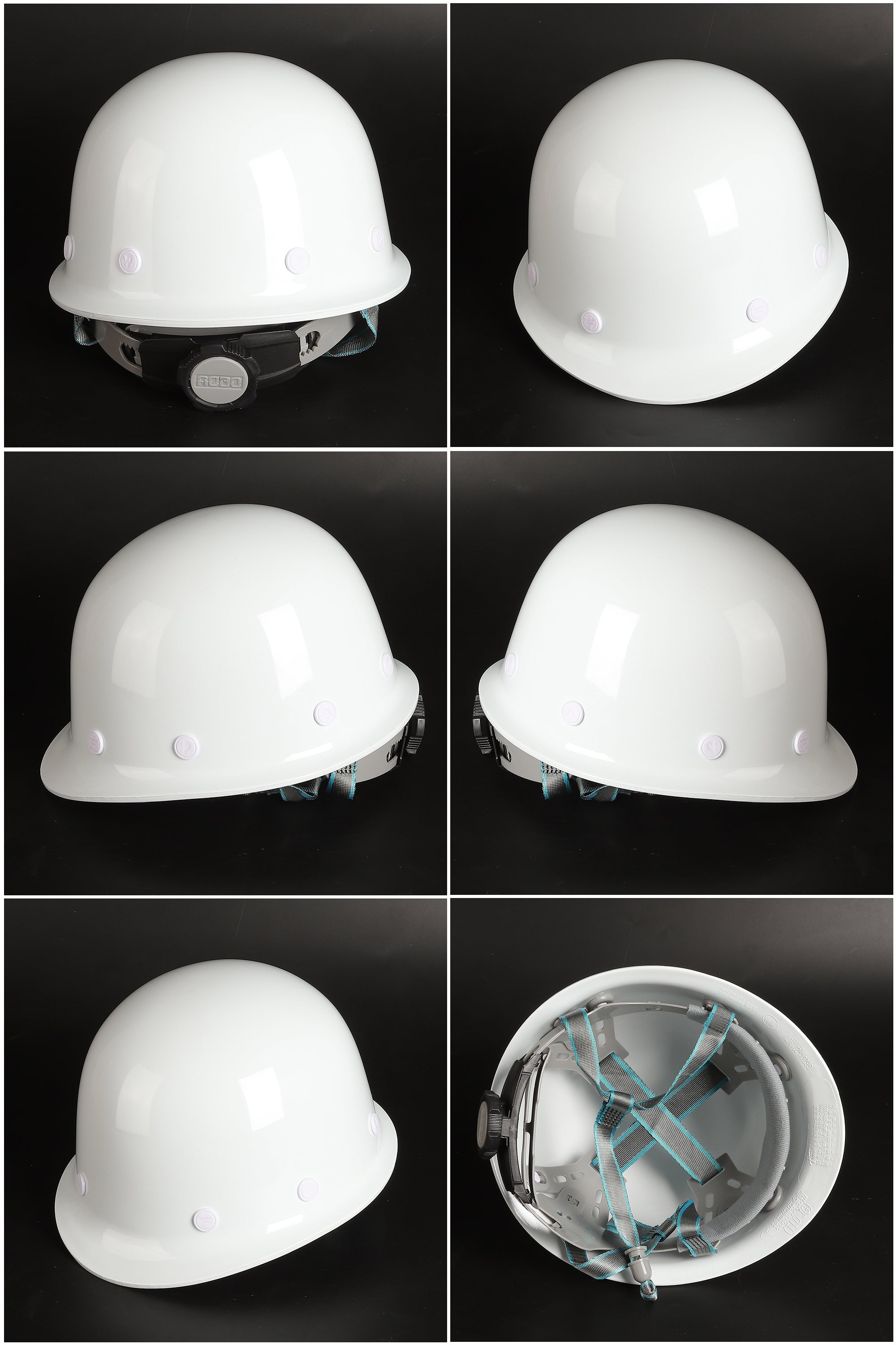 Standard Crown Ratchet Hard Hat - Round-Crown SMC Helmet