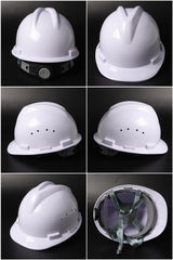 New V216 Ratchet Hard Hat - V-Ridge PP/PE Safety Helmet