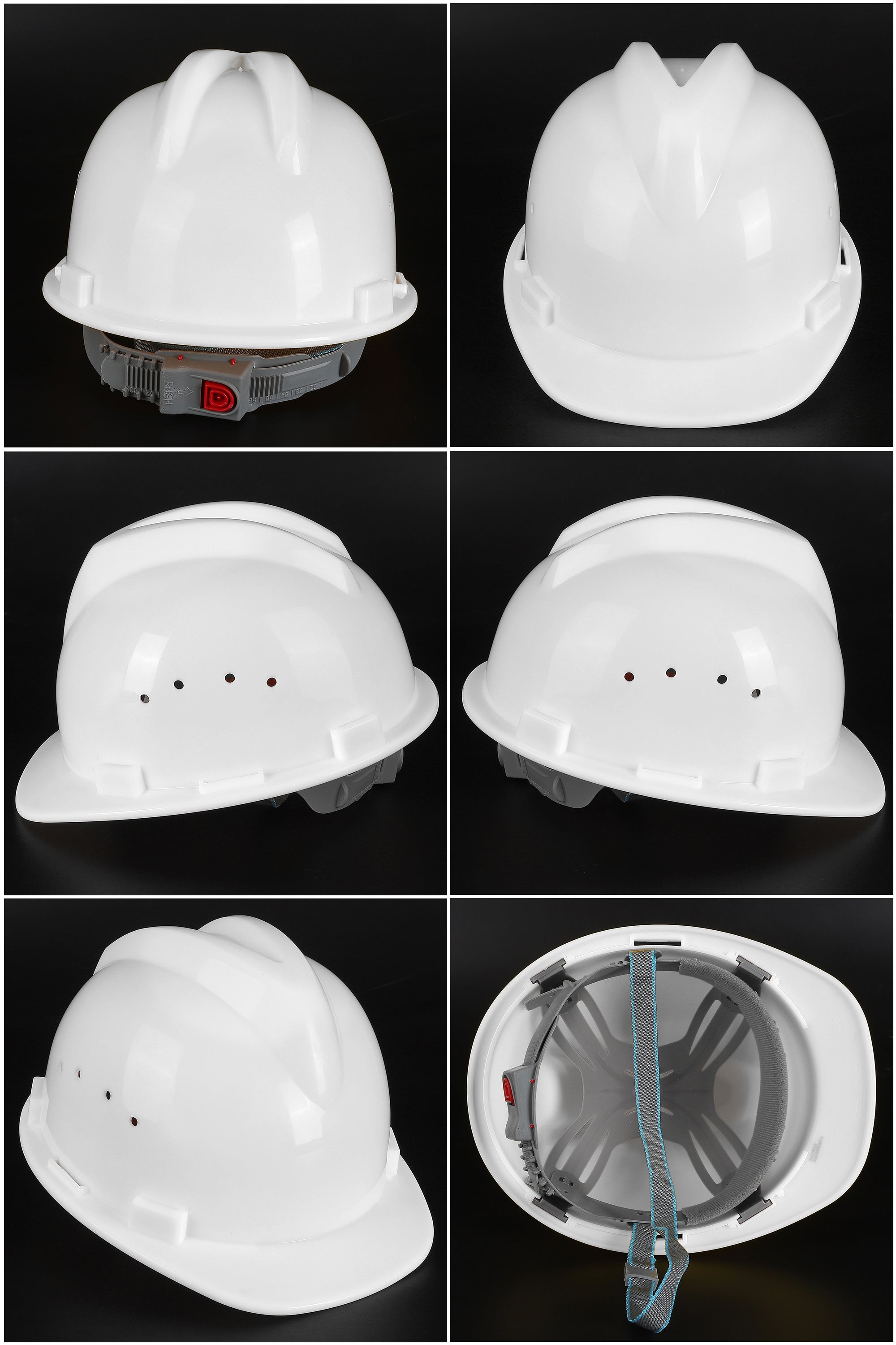 A10 Button-Adjust Hard Hat - PP/PE Cap-Style Safety Helmet