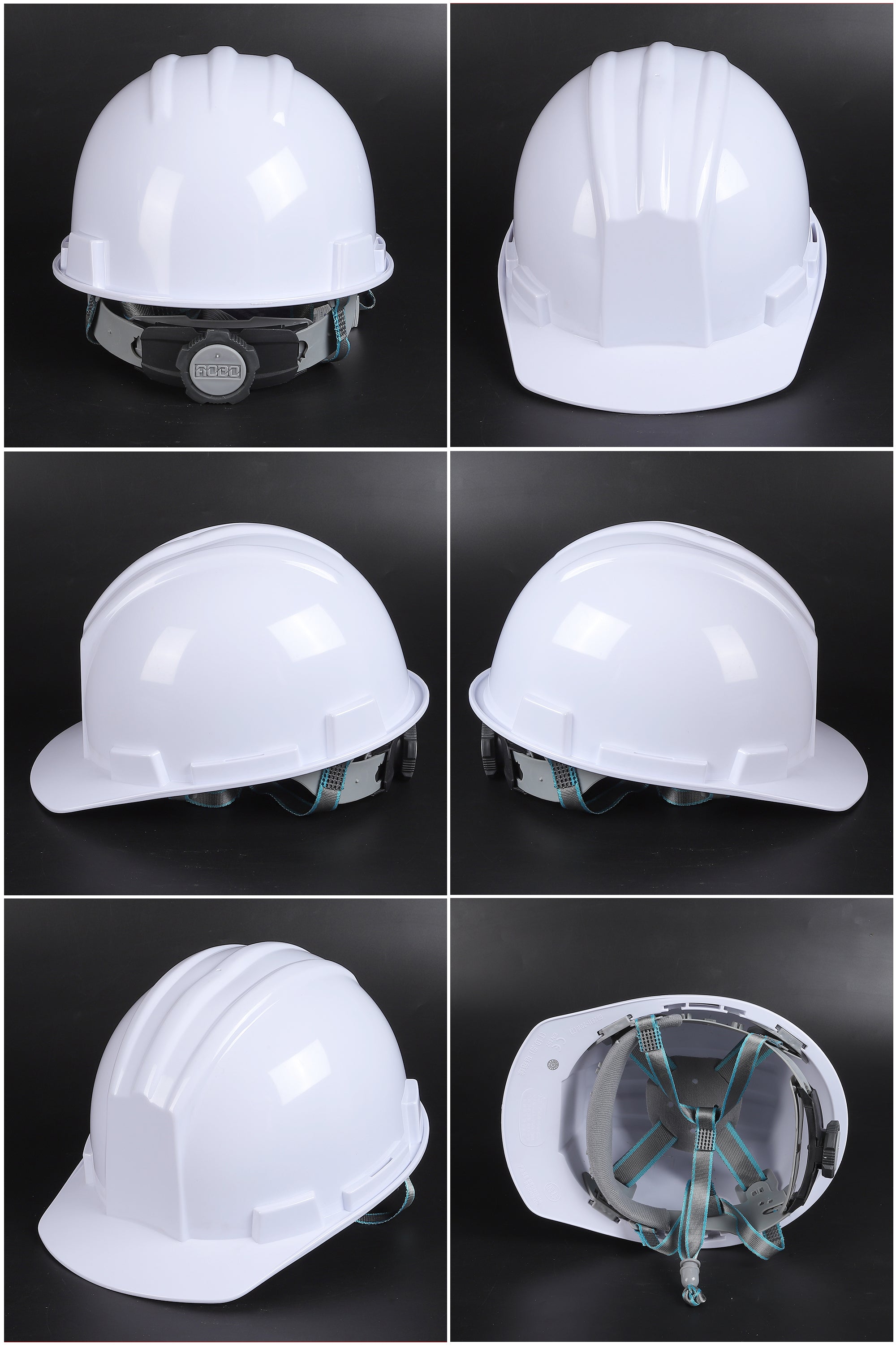 618 Ratchet Hard Hat - ABS Ribbed Cap-Style Safety Helmet