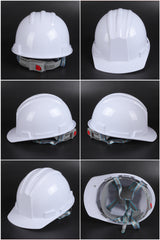 618 Button-Adjust Hard Hat - ABS Ribbed Cap-Style Safety Helmet