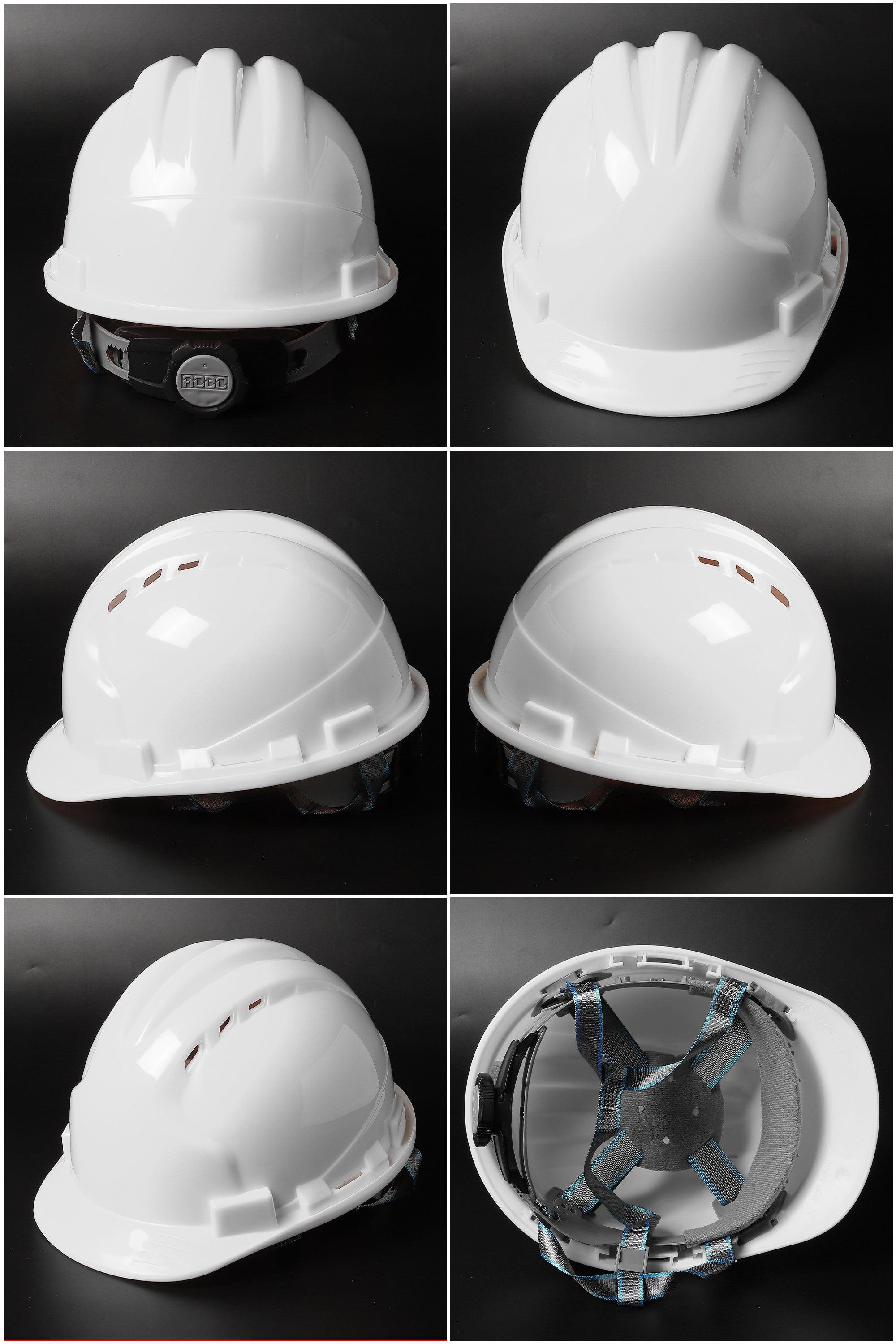 538-C Ratchet Hard Hat - Vented PP/PE Safety Helmet