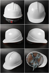 338ABS Button-Adjust Hard Hat - ABS Ribbed Cap-Style Safety Helmet