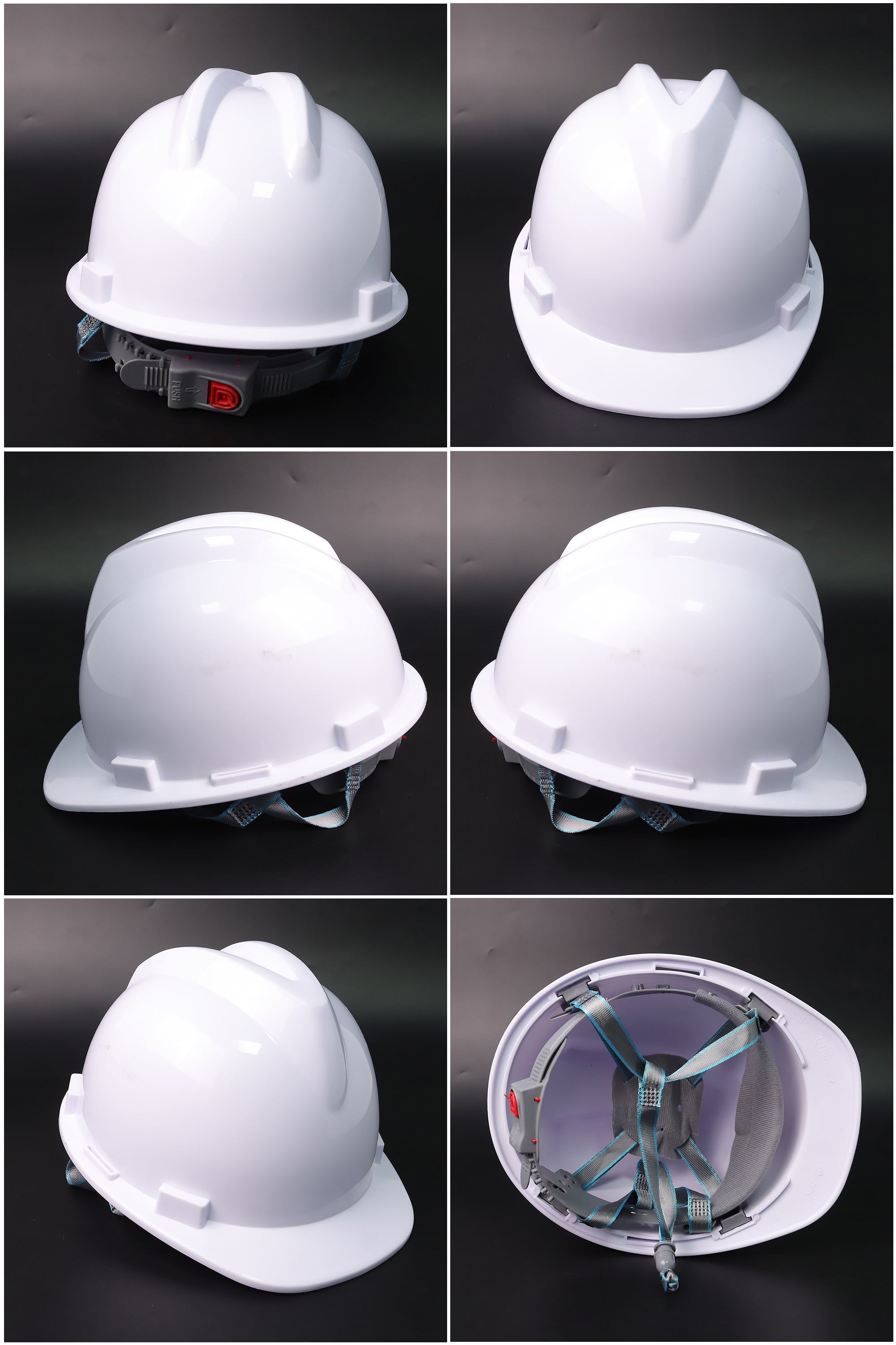 D21 Button-Adjust Hard Hat - PP/PE Cap-Style Safety Helmet