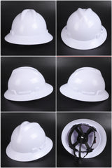 500ABS Full-Brim Button-Adjust Hard Hat - ABS Safety Helmet