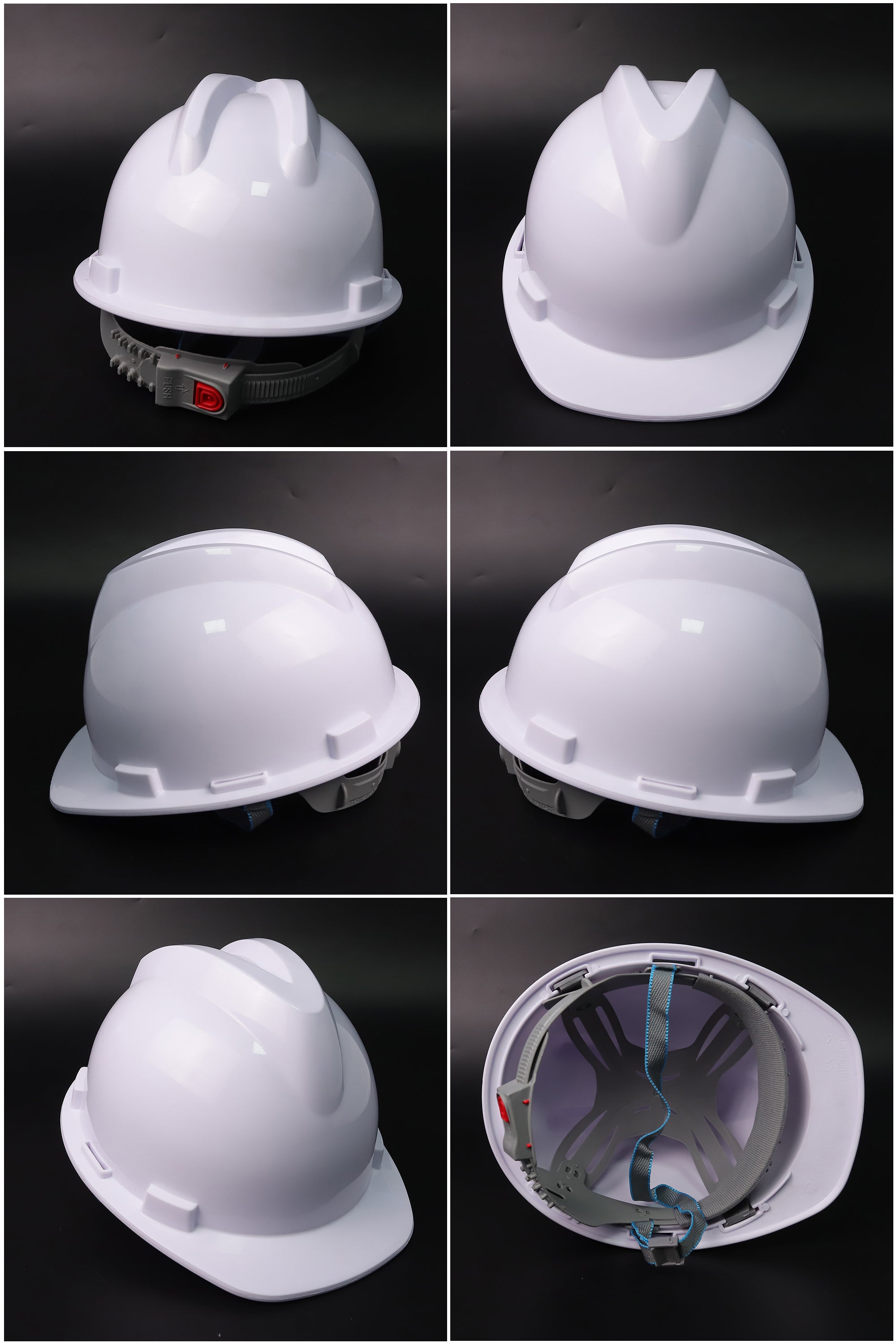A9 Button-Adjust Hard Hat - PP/PE Cap-Style Safety Helmet