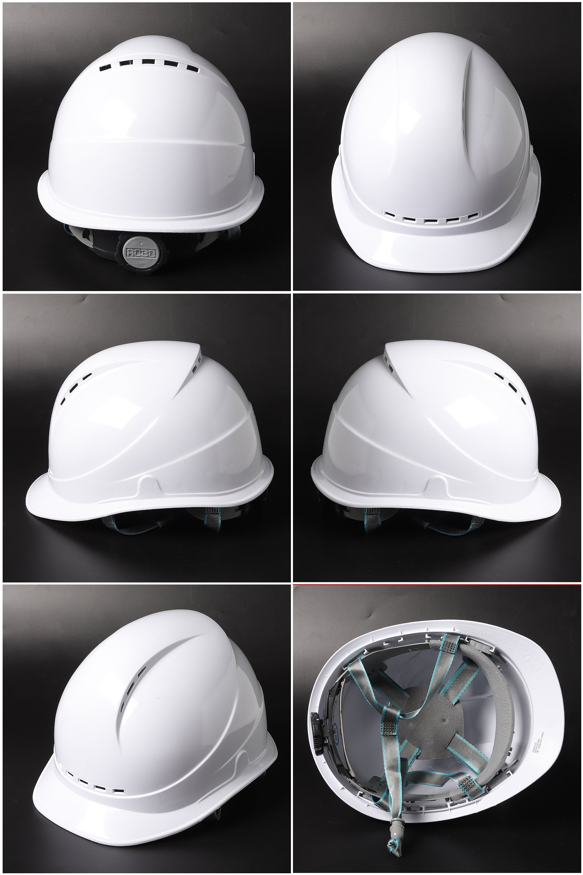 588 Ratchet Hard Hat - Vented ABS Safety Helmet