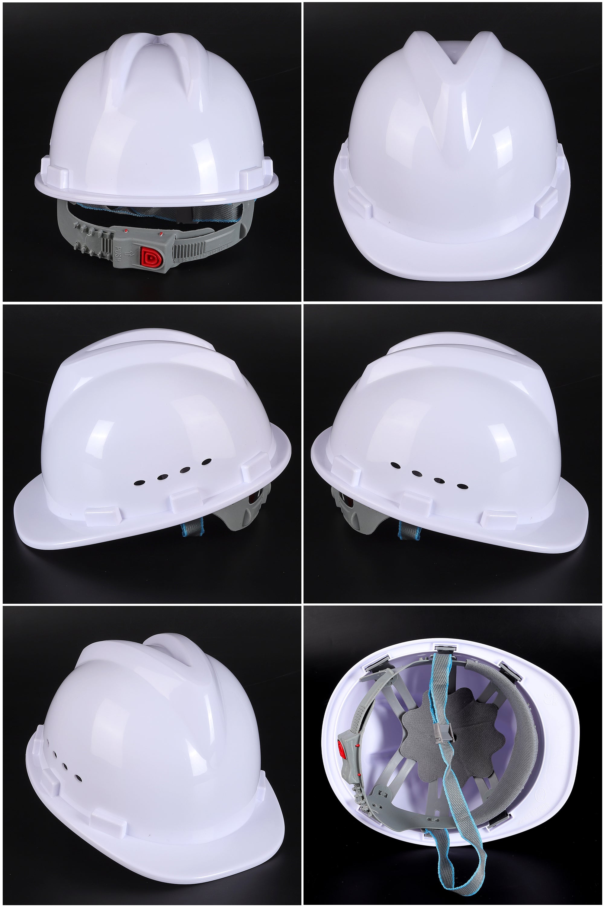 New A10 Button-Adjust Hard Hat - PP/PE Cap-Style Safety Helmet