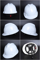 1602V Button-Adjust Hard Hat - V-Ridge PP/PE Safety Helmet