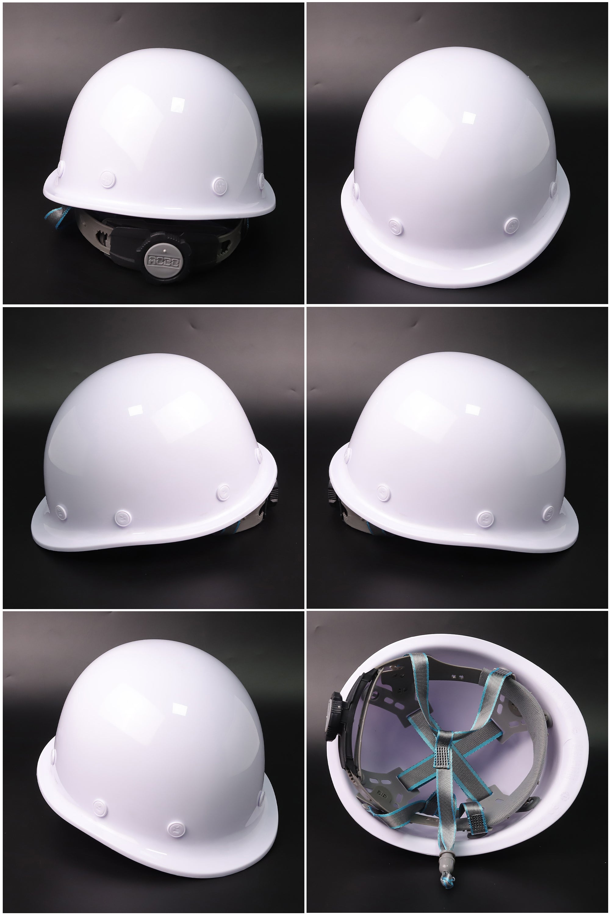 Q2 Ratchet Hard Hat - Round-Crown PP/PE Helmet