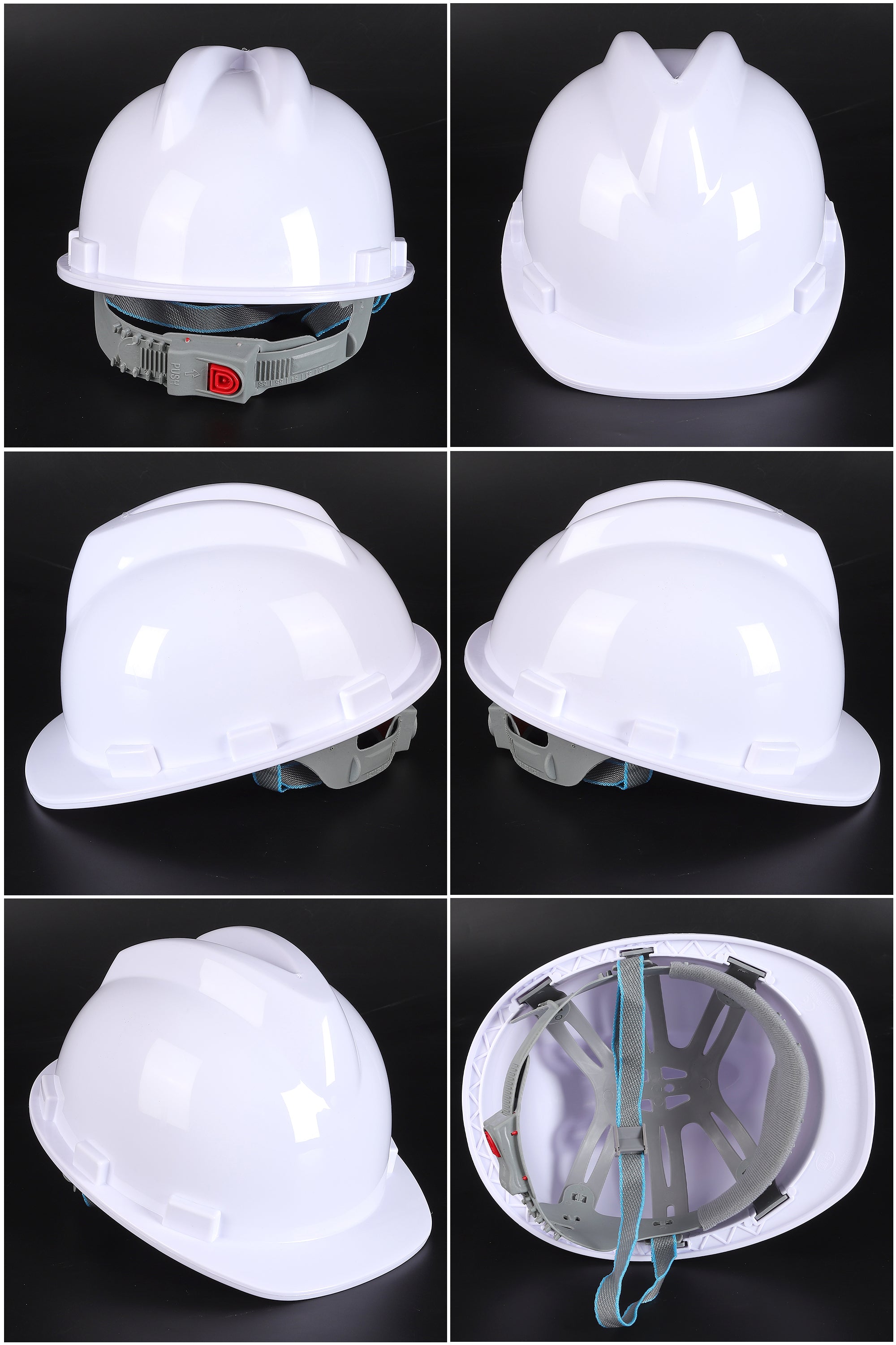 A11 Button-Adjust Hard Hat - PP/PE Cap-Style Safety Helmet