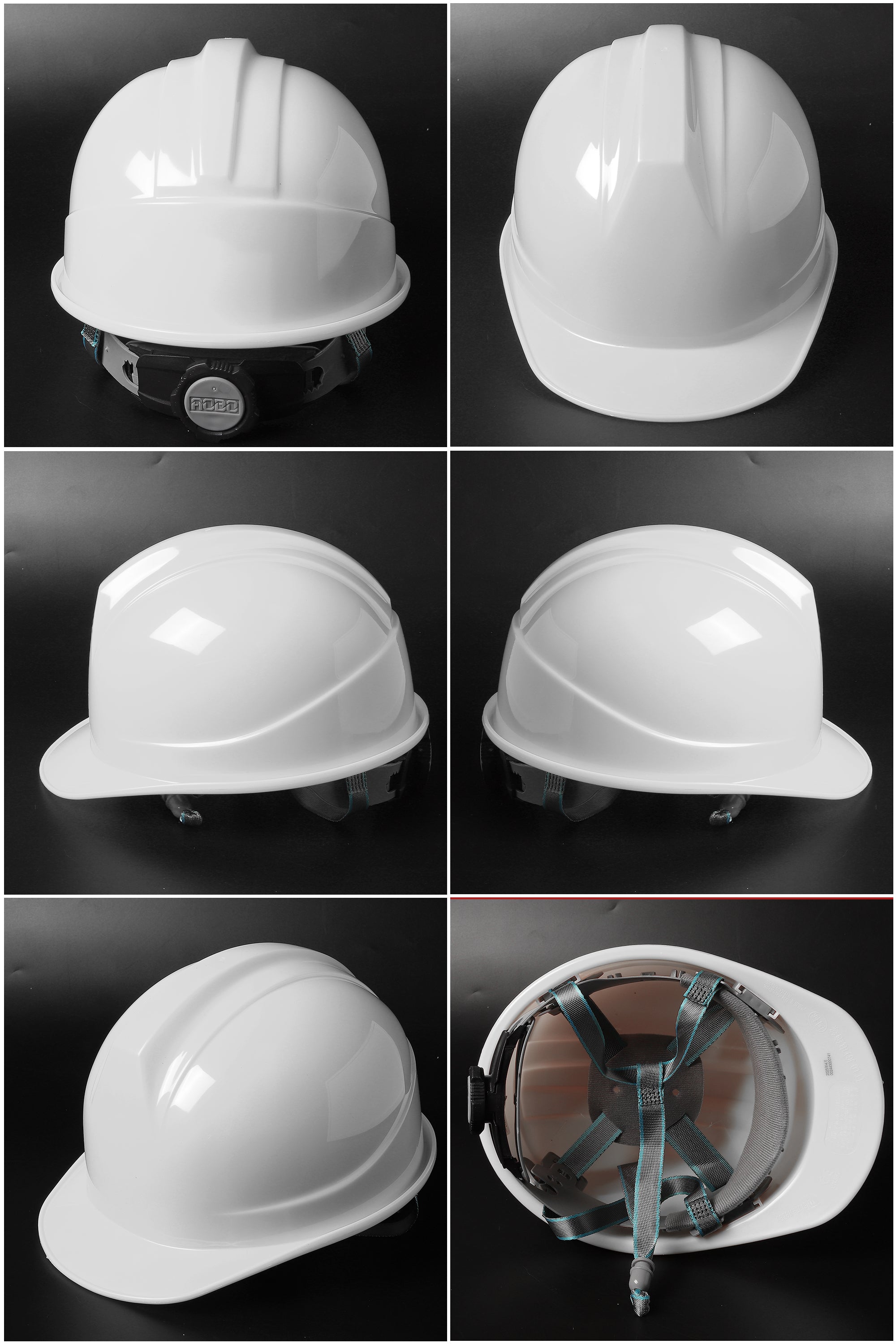338ABS Ratchet Hard Hat - ABS Ribbed Cap-Style Safety Helmet