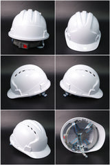 538-A Button-Adjust Hard Hat - Vented ABS Safety Helmet