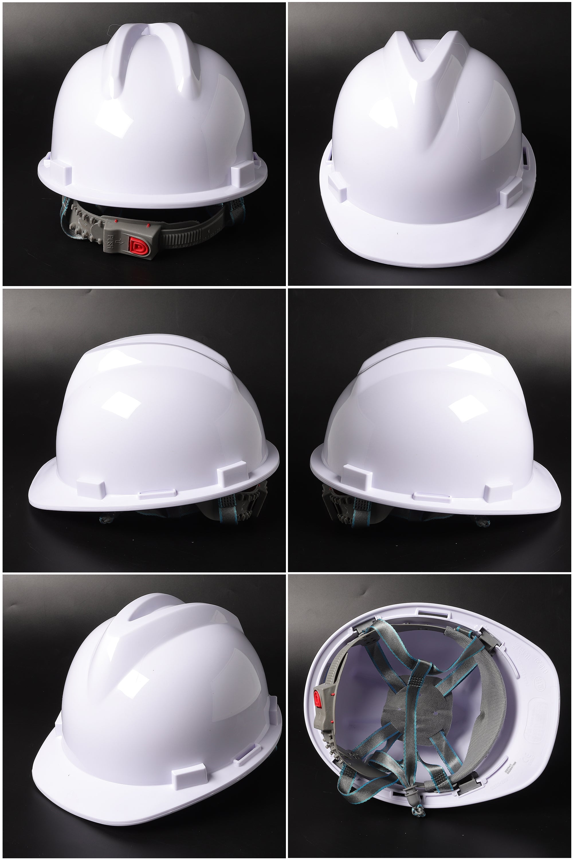 A21 Button-Adjust Hard Hat - ABS Cap-Style Safety Helmet